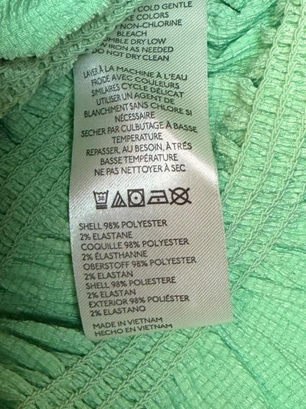 Maeve Anthropologie Green Smocked Button Front Ruffle Blouse Large - Picture 6 of 6